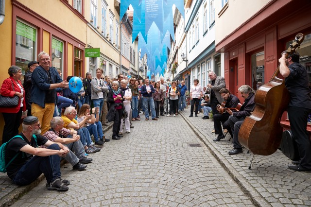 ACHAVA Straßenfest auf der Krämerbrücke in Erfurt